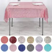 Sequined 54x54" SQUARE TABLECLOTH Designer Wedding Party Event Catering Linen