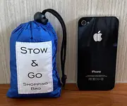 [Hammock Bliss Australia - 2017 Developement Store] Stow & Go Shopping Bag - Dark Blue