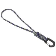 Badge Lanyard 8.6 Inch, Necklace Keychain Cord Metal Clasp Hook, Camo Purple