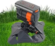 Garden Sprinklers,Water Sprinkler for Garden | Automatic Watering Device with Oscillating Nozzles System Irrigation for Farm Driveway Shrubs Balcony Tree Outdoor Patio Greenhouse Vegetable