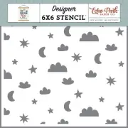 Echo Park Stencil 6"X6"-To The Moon & Back, Dream Big Little Boy (Pack of 2)