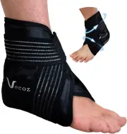 Vecozey Ankle Ice Pack Wrap for Injuries Reusable Gel Cold Pack for Foot Ankl...
