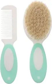 JOINPAYA 1Set Wool Brush Hair Brush and Comb Natural Scalp Massage Tool for Newborns Gentle Hair Care Supplies Easy to Use for Healthy Hair Growth