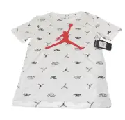 ✅ $32 Michael Air Jordan Brand Nike T-Shirt White Boys L (12/13) Graphic Jumpman