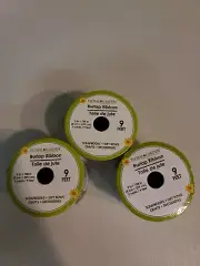 Lot of 3 Rolls Burlap Ribbon 9 Feet x 2 Inches Craft Ribbon Lot