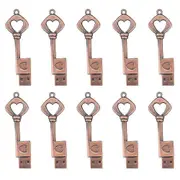 10x Usb 2.0 Metal Usb Pen Drive Pure Copper Heart Usb Flash Drive Key (copper, 8gb)-Excellence