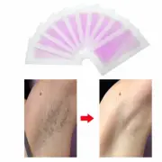 Lavender Hair Depilate Cold Wax Strips Bikini Line, Underarm -10 Strips, 2 wipes