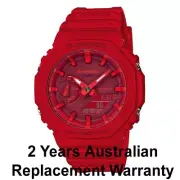 CASIO G-SHOCK CARBON CORE GUARD GA-2100 RED GA-2100-4A CASIOAK WATCH 2Y WARRANTY