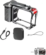 Camera Side Handle Grip Xplorer Kit for Insta.360 Ace Pro 2/Ace Pro/Ace, Camera Cage with Cold Shoe Interface and Shutter, Handle with 1/4 Screw Interface for Vlogging & Travel Shoot