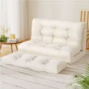 1x Artiss Floor Chair Sofa Bed Lounge 2 Seater Beige