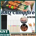 Extendable Roasting Sticks Fork Marshmallow BBQ Campfire Kids Fun Barbecue Tool