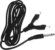 BELLIFFY Silicone Copper Clip Cords for Heavy Duty Machine Power Supply Durable Black Wire for Standard Mono Plug Connection for Various Machines