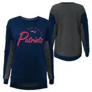 Outerstuff NFL Girl Youth 7-16 New England Patriots In The Mix Crew Neck T-Shirt