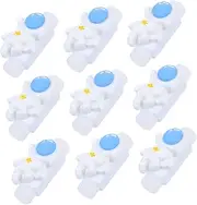 Yardenfun 10pcs Astronaut Design USB Cable Protectors Durable Cartoon Cable Savers Lightweight and Space Saving Winders Protection