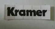 Kramer Older Style BLACK Vinyl Headstock Decal