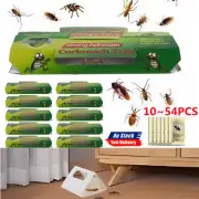 54PCS Cockroach Trap Bait Sticky Traps Glue Cockroaches Insect Bug Pest Control