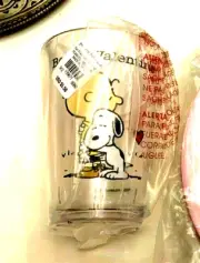 Disney Snoopy Pottery Barn Valentine cup Peanuts Holiday GIFT party Birthday