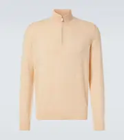 [Brunello Cucinelli] Brunello Cucinelli Half-zip cashmere sweater AU 99 beige