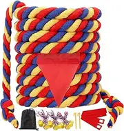 Outdoor Games 20 FT Tug of War Rope for Kids and Adults, Field Day Family Reunion Birthday Party Yard Lawn Games, Summer Outside Camping Picnic Carnival Games, Perfect for Team Building Activities