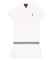 [Polo Ralph Lauren Kids] Polo Ralph Lauren Kids Pleated cotton-blend polo dress Y 1,5-2 white