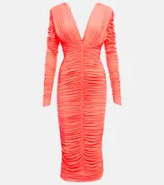 [Alex Perry] Alex Perry Marin ruched midi dress AU 14 red