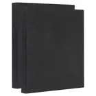 Painting Canvas Panels, 2 Pack 6x6 Inch Rectangle Blank Art Board, Black