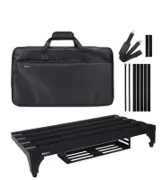 Super Light Guitar Gokko Pedal Board 2.1 lb Aluminum Pedalboard 22”x13” New Blk