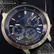 MASERATI手錶,編號R8871134002,44mm銀圓形精鋼錶殼,寶藍色運動, 精密刻度錶面,寶藍真皮皮革錶帶款
