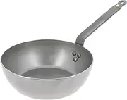 [DE BUYER] Mineral B Carbon Steel Country Fry Pan - 11” - Ideal for Sauteing, Simmering, Deep Frying & Stir Frying - Naturally Nonstick - Made in France