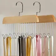 2 Pack Bra Belt Hanger for Closet Tank Top Hanger Space Saving Tie Rack for Men Closet Organizers and Storage Hanging for Sport Bra, Belt, Tie, Scarf, Lingerie
