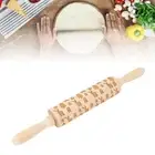 Wooden Rolling Pin Embossed Cook Rolling Pin For Baking Fondant JM01674 Part
