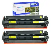 2PK CF402A 201A Yellow Toner Cartridge For HP LaserJet Pro MFP M277 M252 M252dn