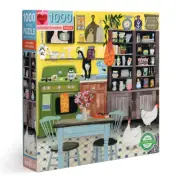eeBoo Puzzle - 1000 Piece - Kitchen Chickens