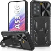 for Samsung Galaxy A53 5G Case Case Shockproof Rugged with Slide Camera Cover