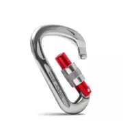 MAD ROCK Ultra Tech HMS Screw Gate CARABINER Red Silver New