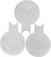 3Pcs Nail Art Stencils for Manicure Multi Functional Nail Design Stamping Plates Nail Print Templates for Creative Nail Art