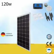 120W 12V Mono Solar Panel Caravan Home Off Gird Battery Charging Power 120 Watt