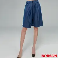 在飛比找Yahoo奇摩購物中心優惠-【BOBSON】女款高腰.天絲棉牛仔短褲裙 (D120-53