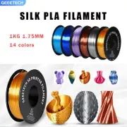1KG/Roll Geeetech Silky PLA Filament 1.75mm Glossy Shiny 3D Printer Filament AU