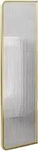 Changhong Glass Divider,47.2/71 Inch High,Wall Divider,Privacy Screen,Partition Panel for Urinal,Metal Frame,Not Easy to Deform,Suitable for Public Spaces (Gold,1