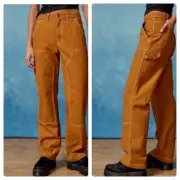 Urban Outfitters BDG Canvas Carpenter Pants Size 29 Brown 100% Cotton Retro