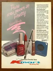 1986 Natural Wonder Cosmetics Kmart Vintage Print Ad/Poster Style Beauty Décor