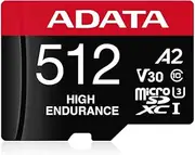 ADATA microSD 512GB UHS-I U3 V30S HIGH 100/85 MB/s AUSDX512GUI3V30SHA2-RA1-I