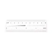 Film Ruler 4 Inch 0.1mm Scale PET Flexible Straight Ruler