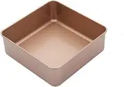 WUWFKUI Square Baking Cake Pan,Carbon Steel Baking Pans,Toaster Oven Pan (8")