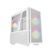 Deepcool Ch360 Digital White Micro Atx Case Tempered Glass Window