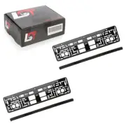 2x License Plate Holder Car Number Plate Mount High Polish for Alfa Romeo
