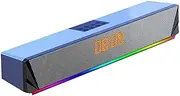 Mini Bluetooth 5.0 Sound bar Built-In Subwoofer Surround Sound, Bluetooth Speaker for PC Video Game Laptop Tablet