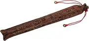 Sosoport Chinese Silk Hand Fan Cover Durable Brocade Fabric Pouch for Handheld Folding Fans Portable Organizer for Weddings Parties Home Against Scratches Space Saving Design