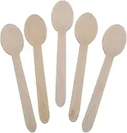 Strong Ecoware® 14cm (5.5inch) Spoon - (Pack of 50) | 100% Natural, Biodegradable & Compostable Disposable Spoons | Toxic Free